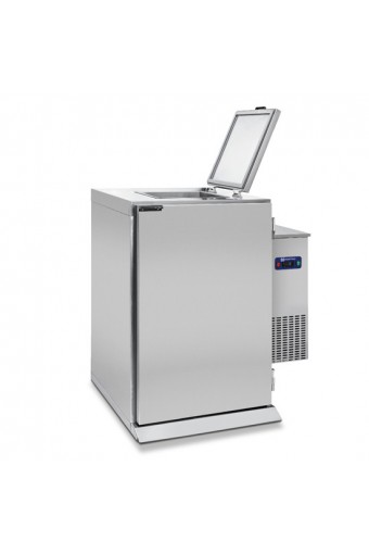 Box refrigerato per rifiuti 1x 120/ 240 litri, con gruppo a destra e kit invernale