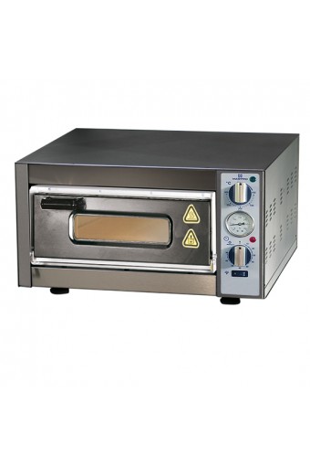 Forno pizza elettrico da 1 pizza ø 400 mm, controllo meccanico