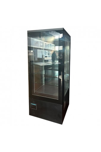 Vetrina refrigerata verticale ventilata con 4 ripiani quadrati in vetro, +2°C/+12°C