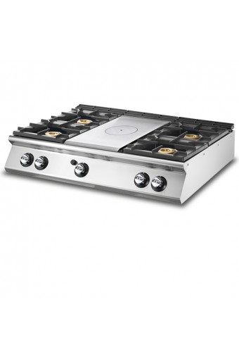 Tuttapiastra gas, versione top + 4 bruciatori
