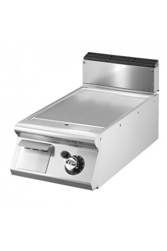 Fry-top gas con piano stampato piastra liscia da banco