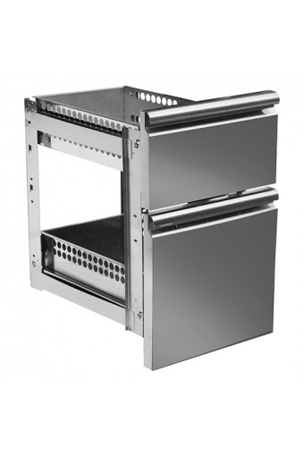 kit cassettiera da 1x 1/3 e 1x 2/3 per tavoli refrigerati con profondità 600 mm