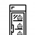 Vetrine pasticceria verticali
